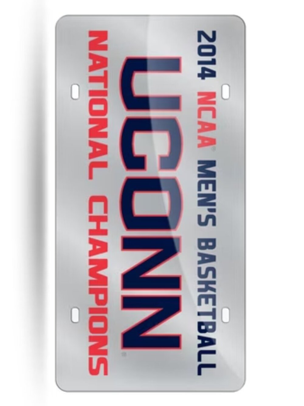 UCONN Huskies 2014 NCAA Men' Basketball National Champions LASER License Plate